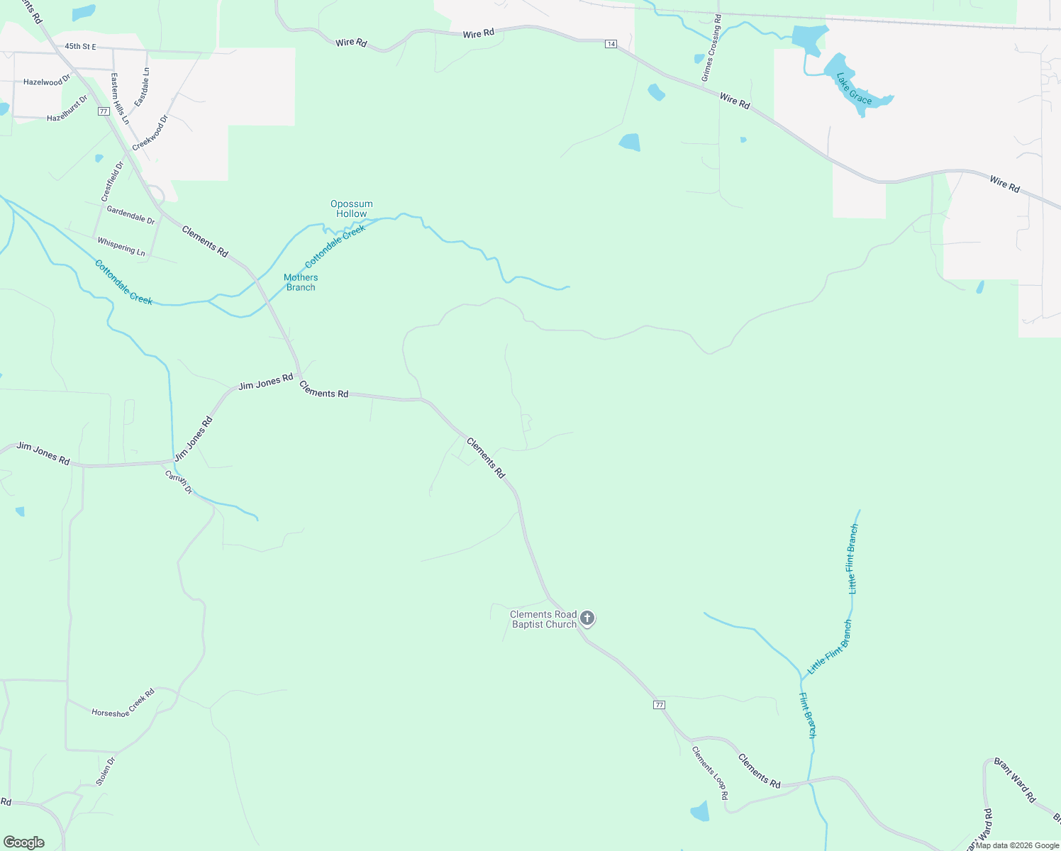 map of restaurants, bars, coffee shops, grocery stores, and more near 11690 Deer Ridge Drive in Cottondale