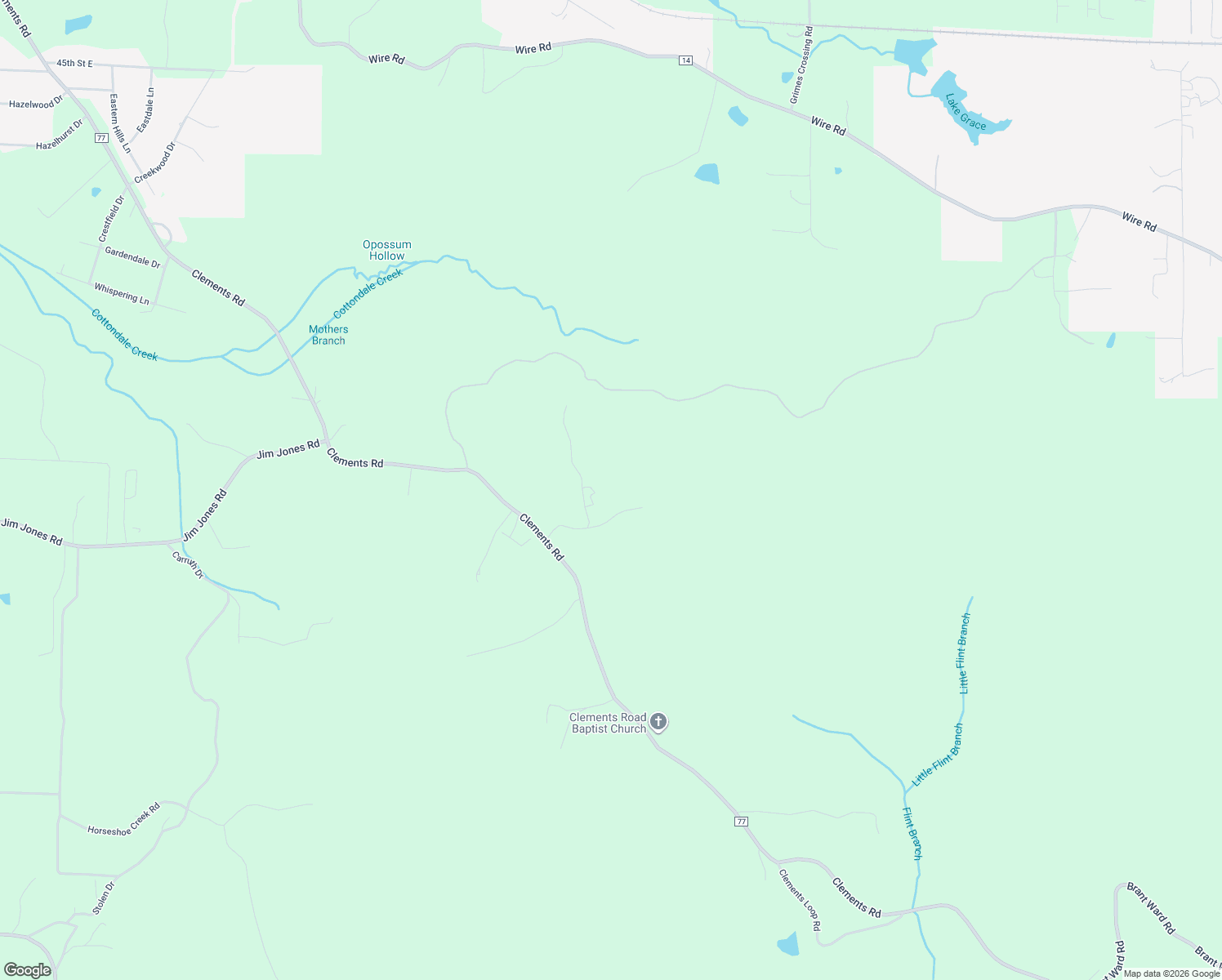 map of restaurants, bars, coffee shops, grocery stores, and more near 11690 Deer Ridge Drive in Cottondale
