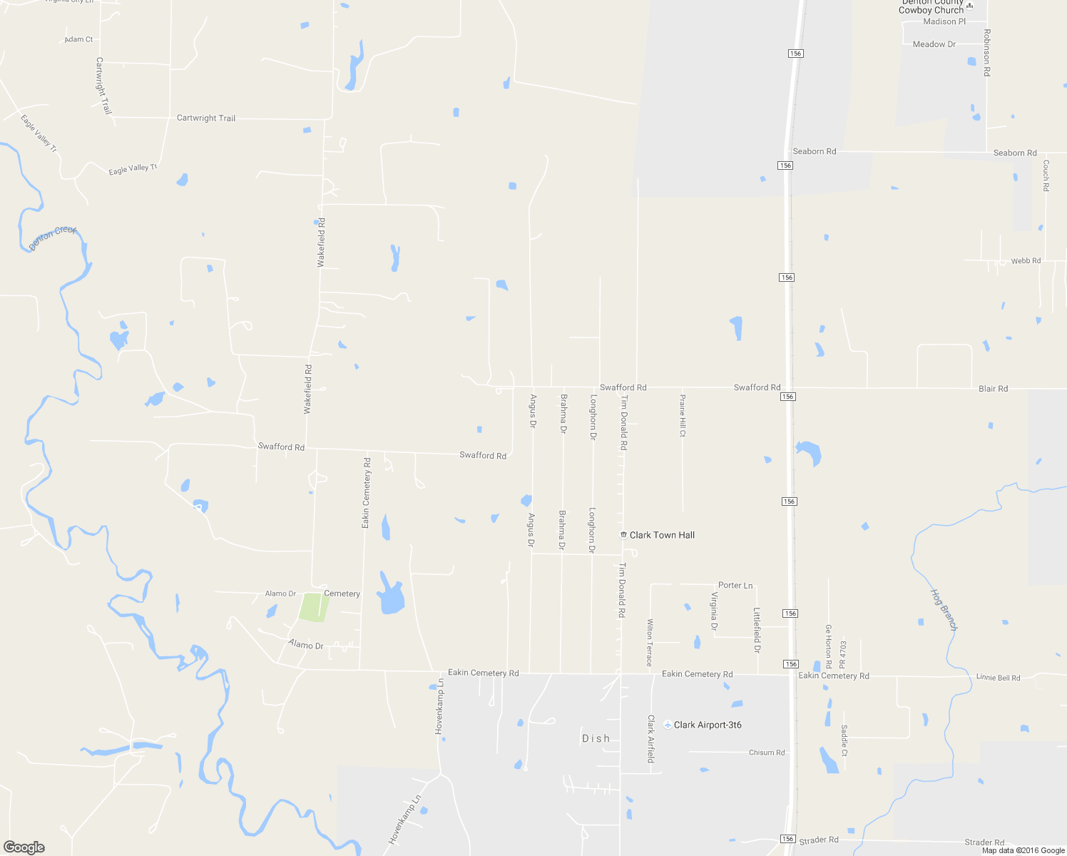 map of restaurants, bars, coffee shops, grocery stores, and more near 8415 Angus Drive in Justin