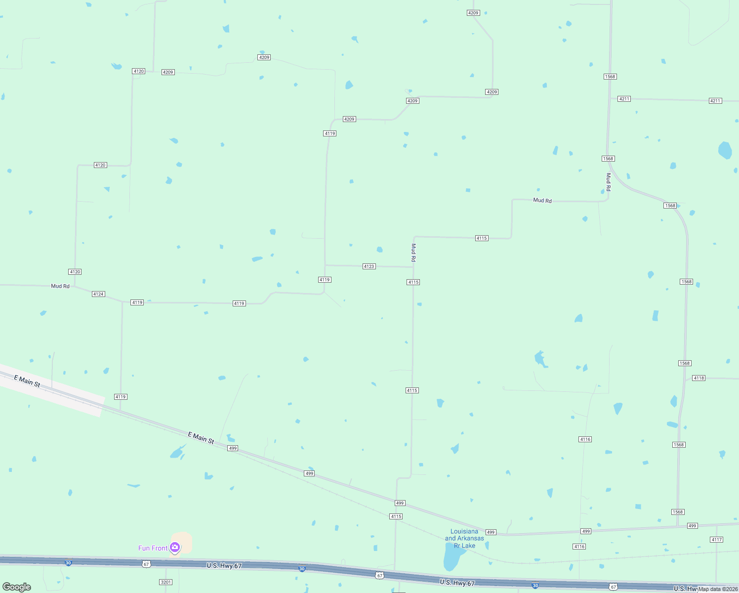 map of restaurants, bars, coffee shops, grocery stores, and more near 330 County Road 4115 in Campbell