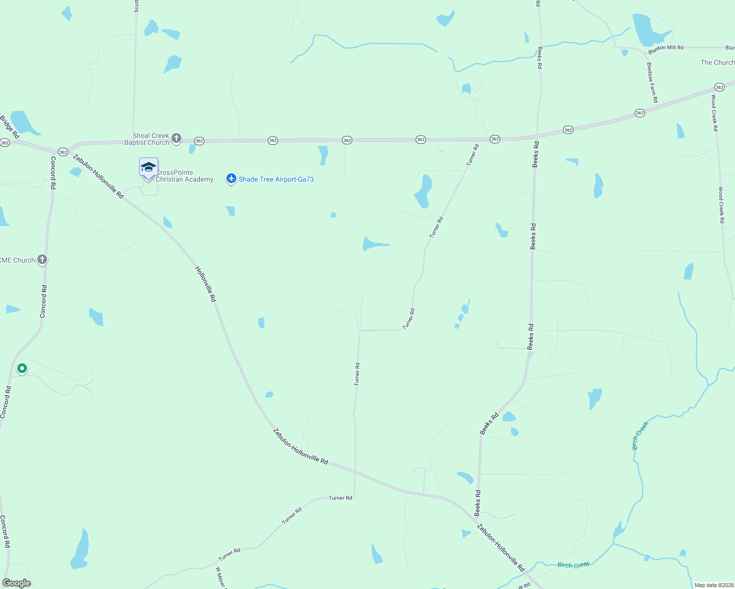 map of restaurants, bars, coffee shops, grocery stores, and more near 2745 Turner Road in Williamson