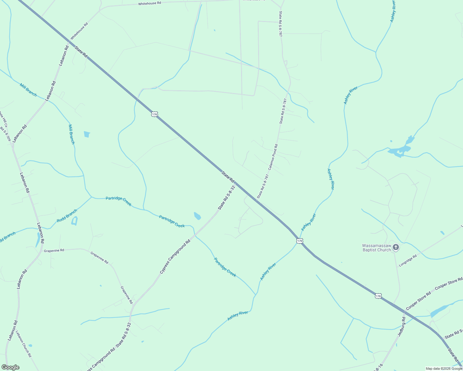 map of restaurants, bars, coffee shops, grocery stores, and more near 2779 State Road in Summerville