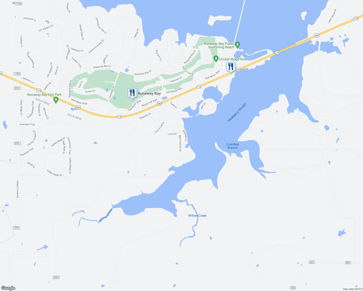 map of restaurants, bars, coffee shops, grocery stores, and more near 716 Blue Fathom Drive in Runaway Bay