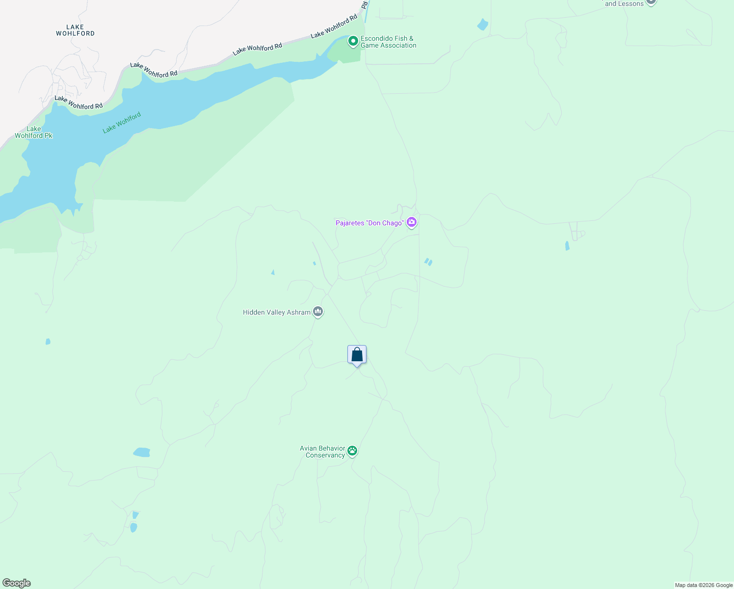 map of restaurants, bars, coffee shops, grocery stores, and more near 16757 Old Guejito Grade Road in Escondido