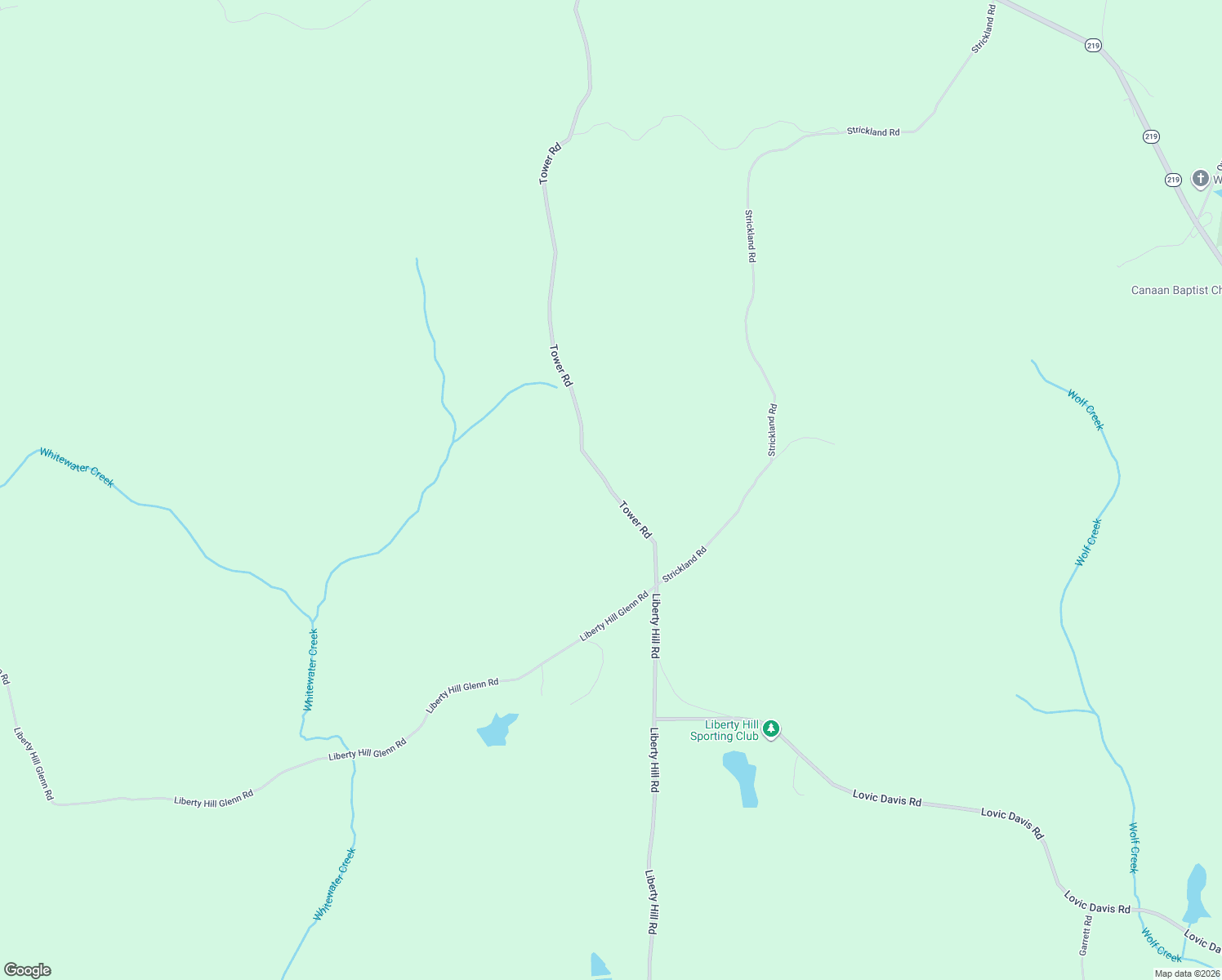 map of restaurants, bars, coffee shops, grocery stores, and more near Tower Road in Franklin