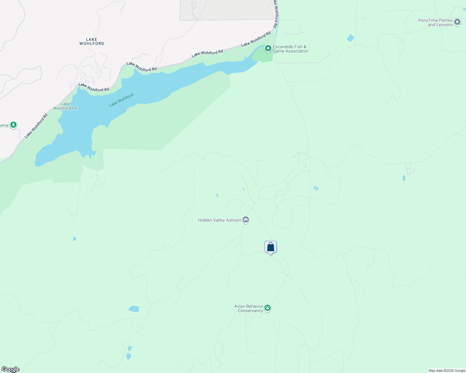 map of restaurants, bars, coffee shops, grocery stores, and more near 16512 Old Guejito Grade Road in Escondido