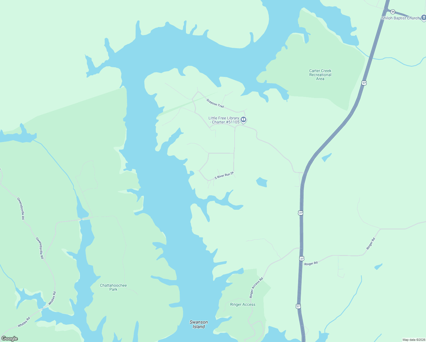 map of restaurants, bars, coffee shops, grocery stores, and more near 29 Maple Ridge Drive in Hogansville