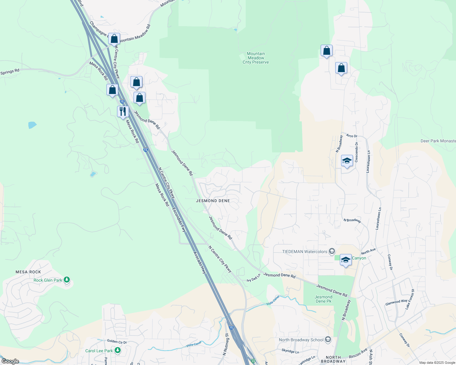 map of restaurants, bars, coffee shops, grocery stores, and more near Sage Hill Way in Hidden Meadows