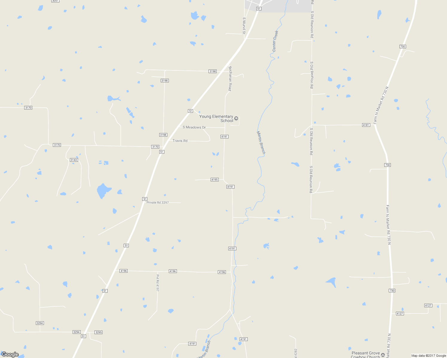 map of restaurants, bars, coffee shops, grocery stores, and more near 706 County Road 4191 in Decatur