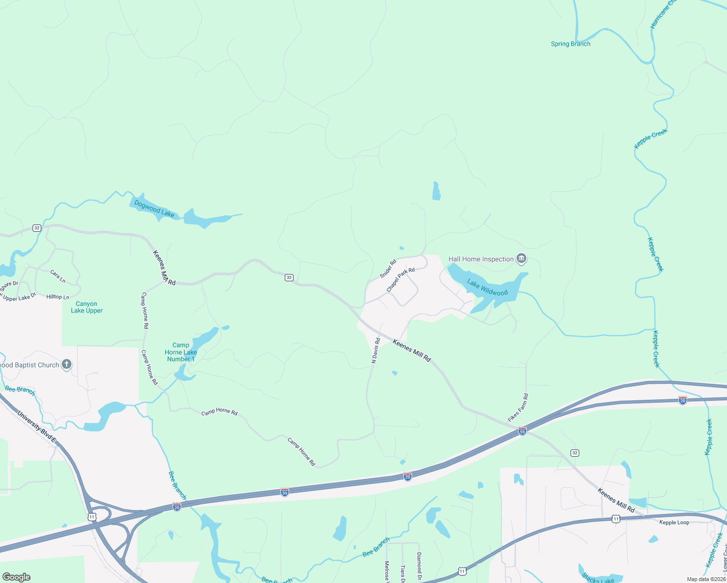 map of restaurants, bars, coffee shops, grocery stores, and more near 14 Snider Road in Cottondale
