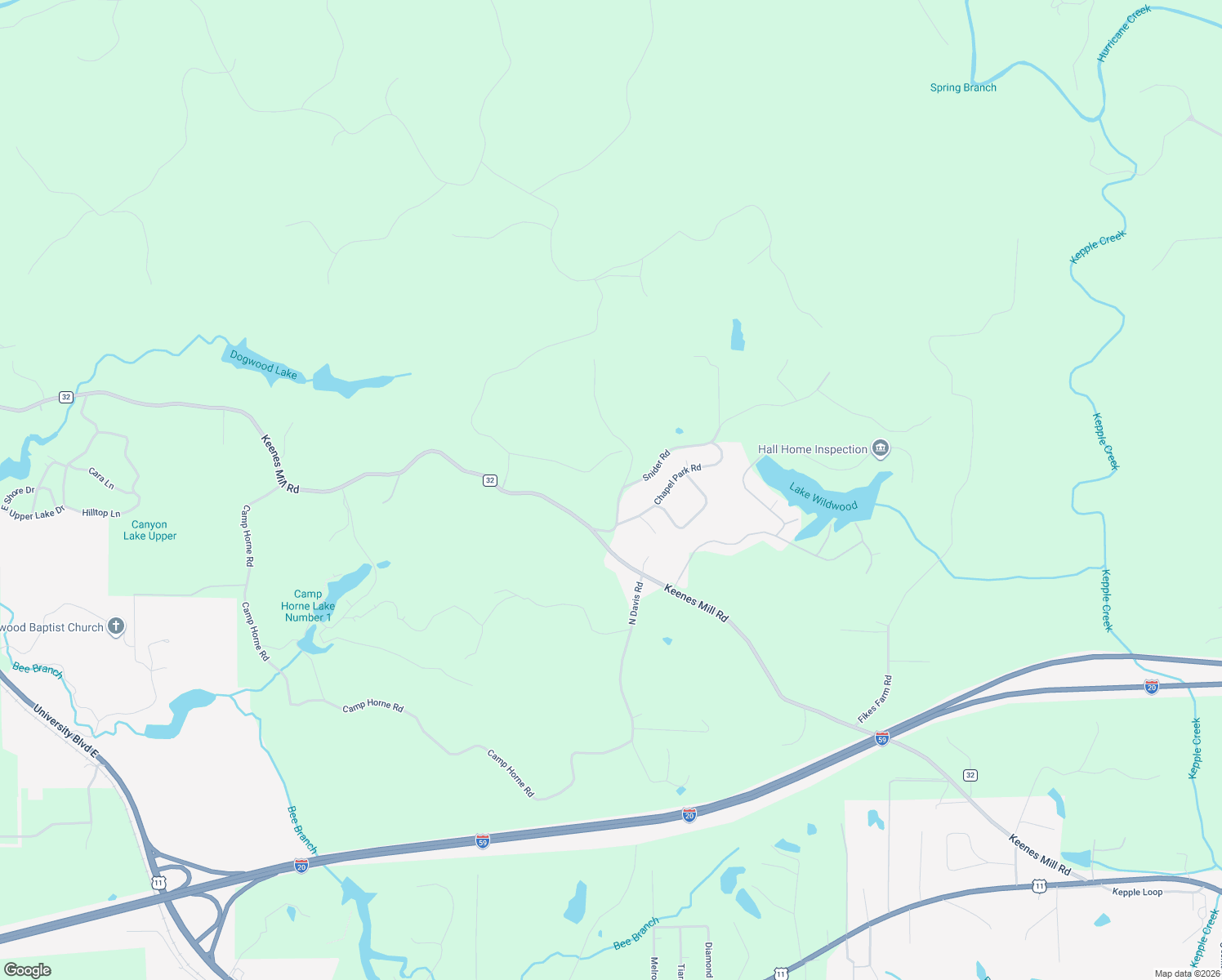 map of restaurants, bars, coffee shops, grocery stores, and more near 14 Snider Road in Cottondale