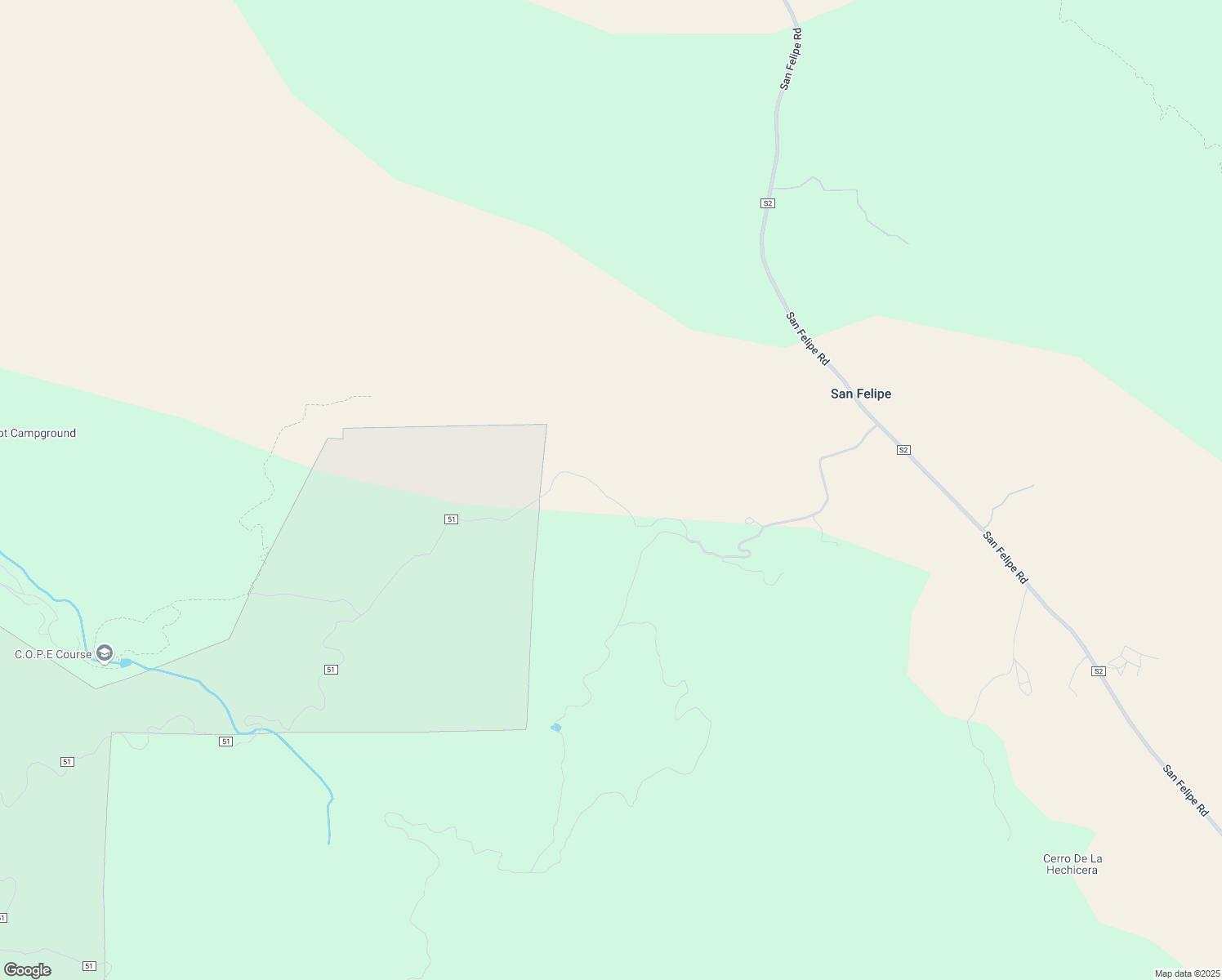 map of restaurants, bars, coffee shops, grocery stores, and more near 26742 San Felipe Road in Santa Ysabel