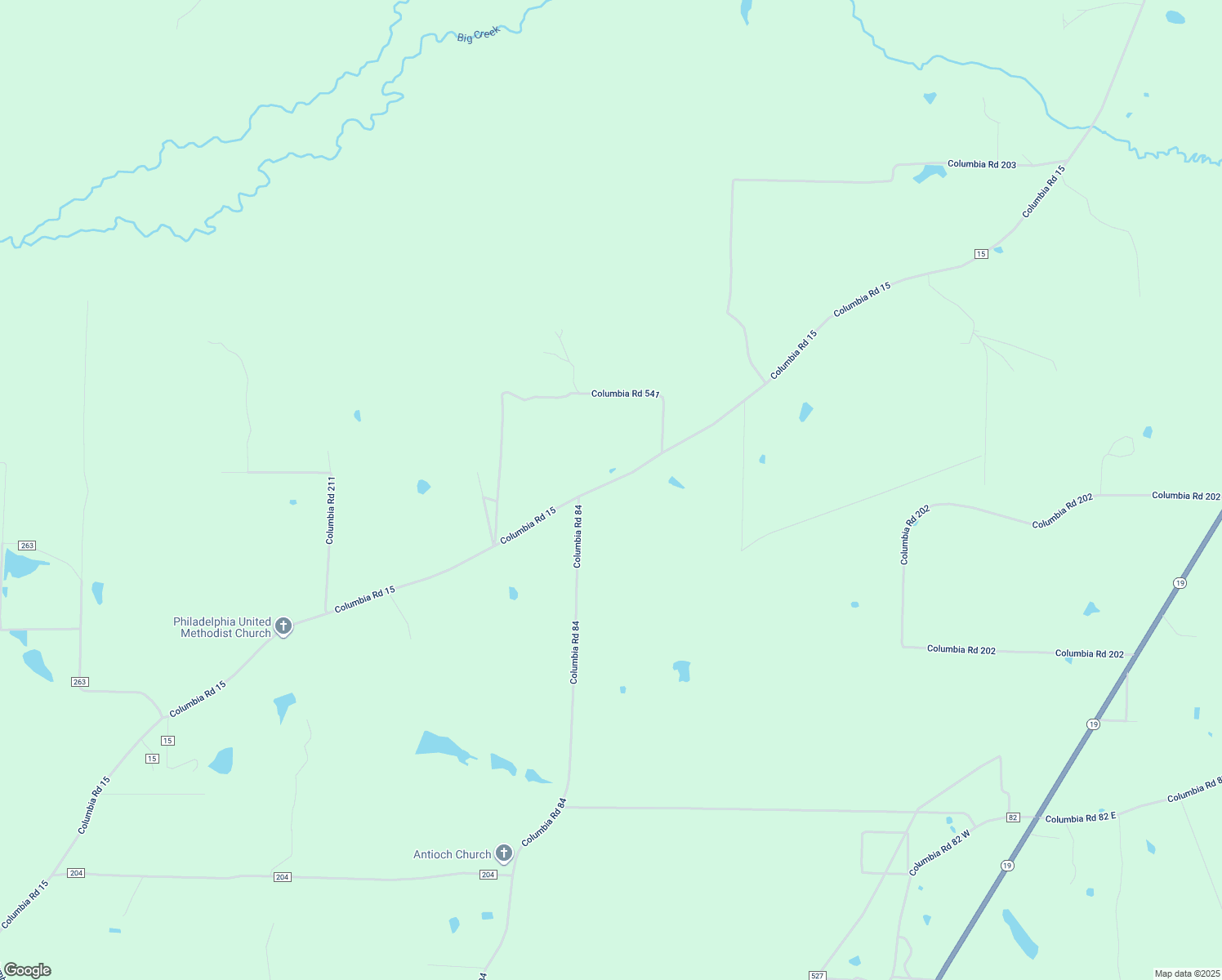 map of restaurants, bars, coffee shops, grocery stores, and more near 2563 Columbia Road 15 in Magnolia