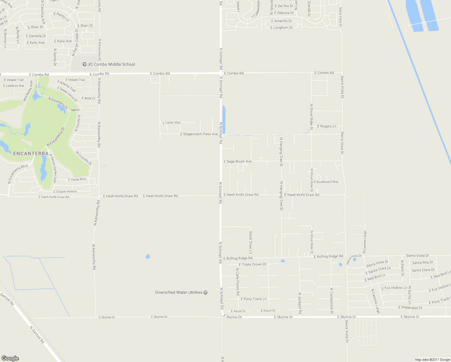 map of restaurants, bars, coffee shops, grocery stores, and more near 36142 North Bushwacker Pass Street in Queen Creek