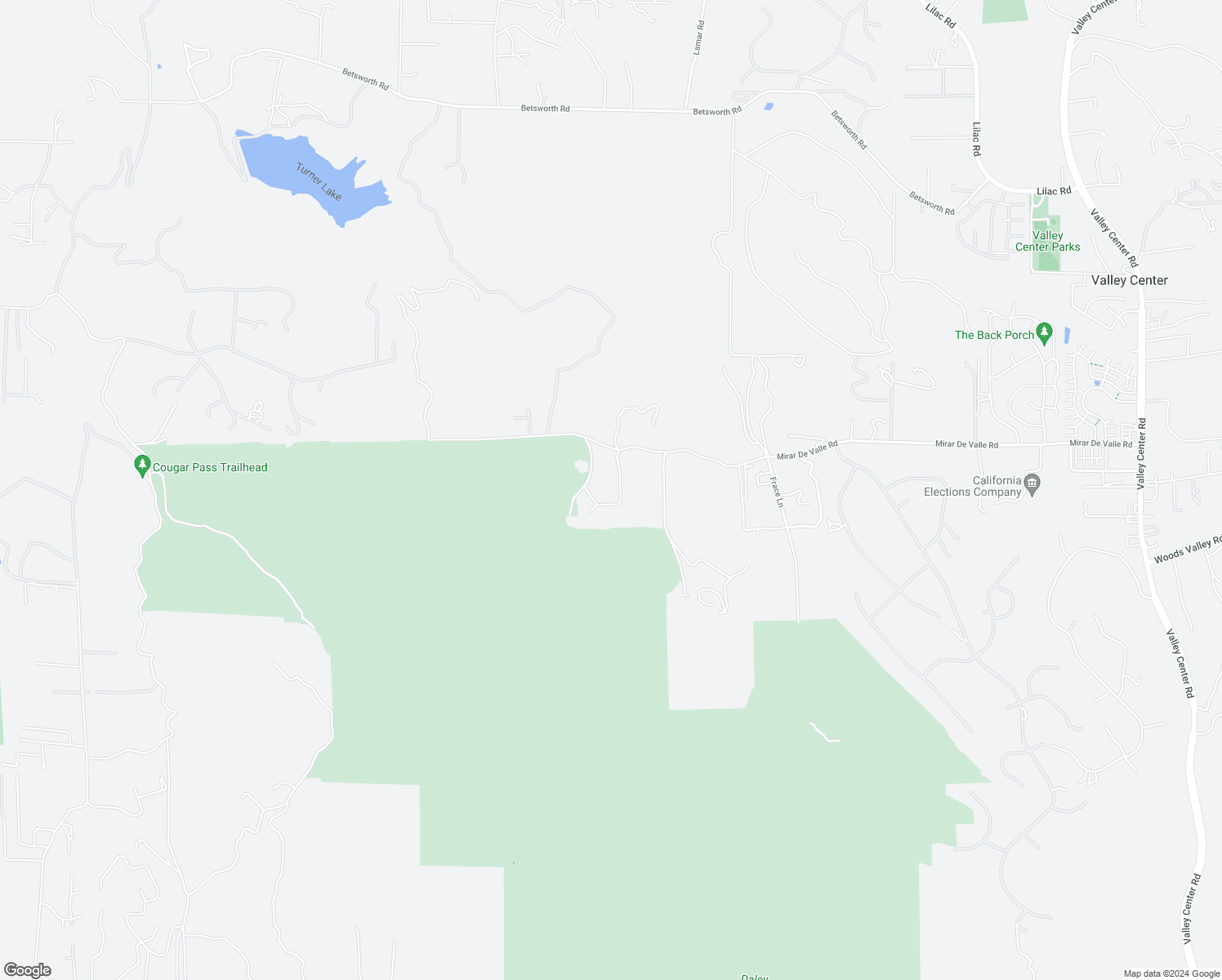 map of restaurants, bars, coffee shops, grocery stores, and more near 12471 Mirar De Valle Road in Valley Center