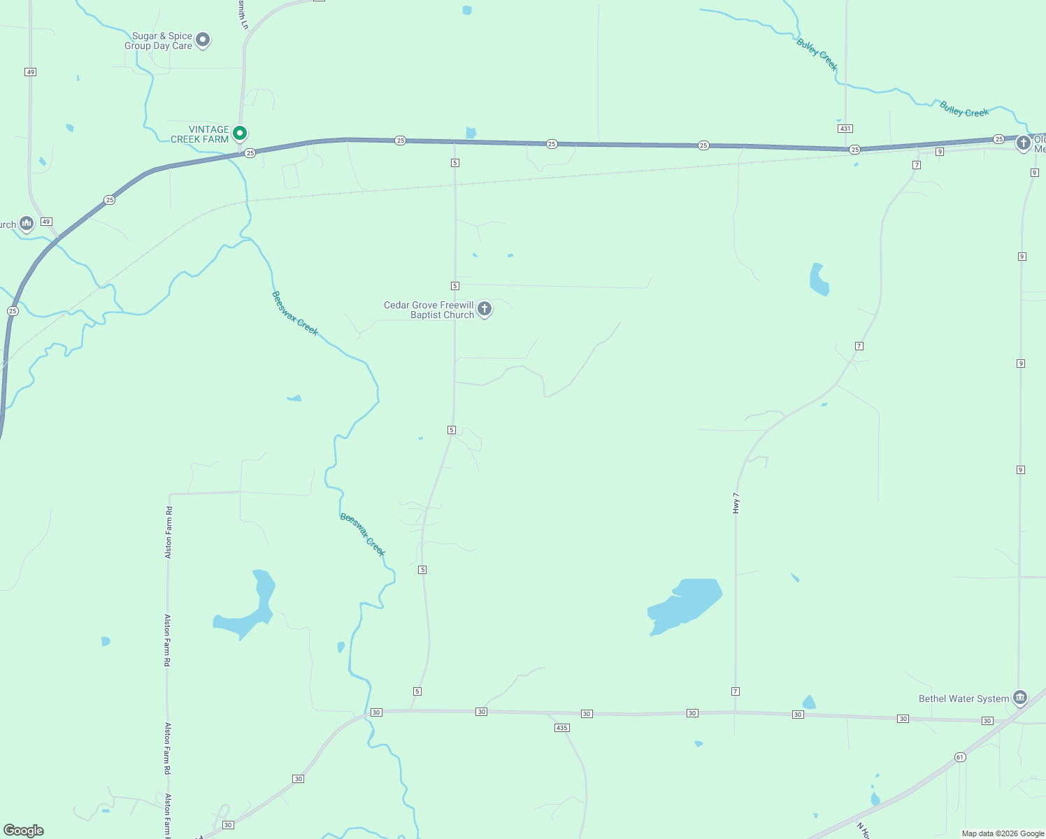map of restaurants, bars, coffee shops, grocery stores, and more near 1208 County Road 5 in Wilsonville