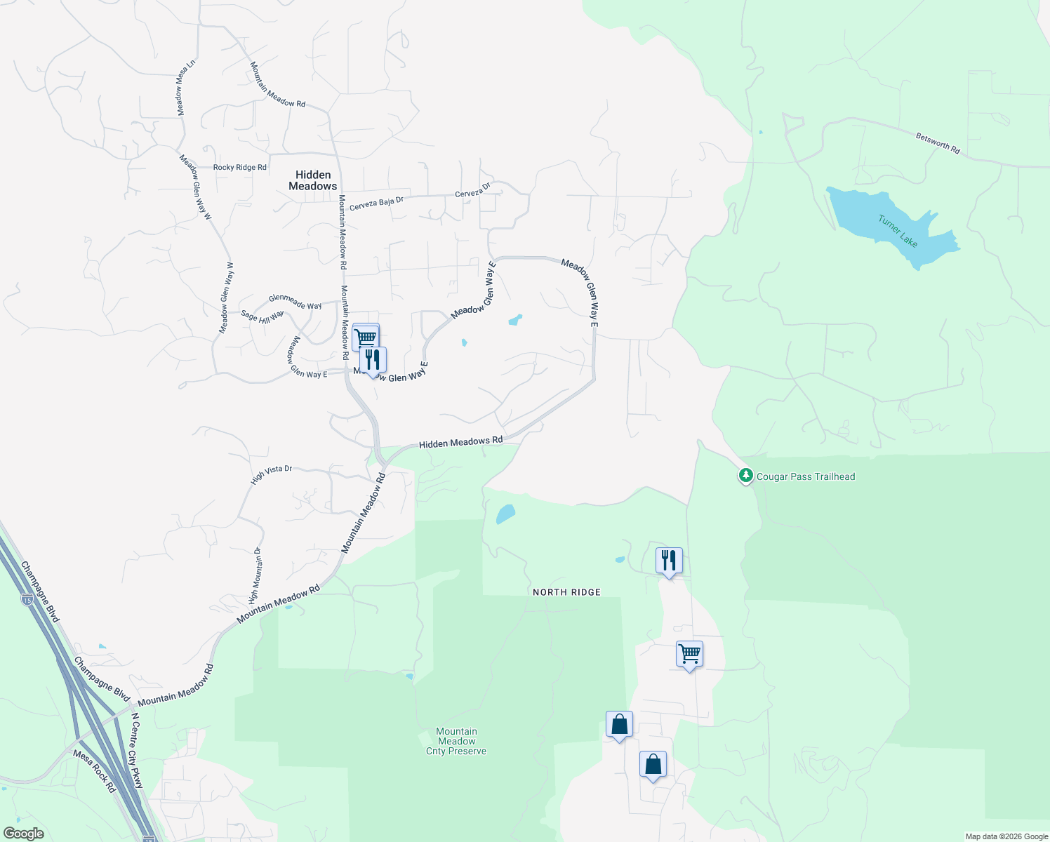 map of restaurants, bars, coffee shops, grocery stores, and more near 10551 Laurel Path in Escondido