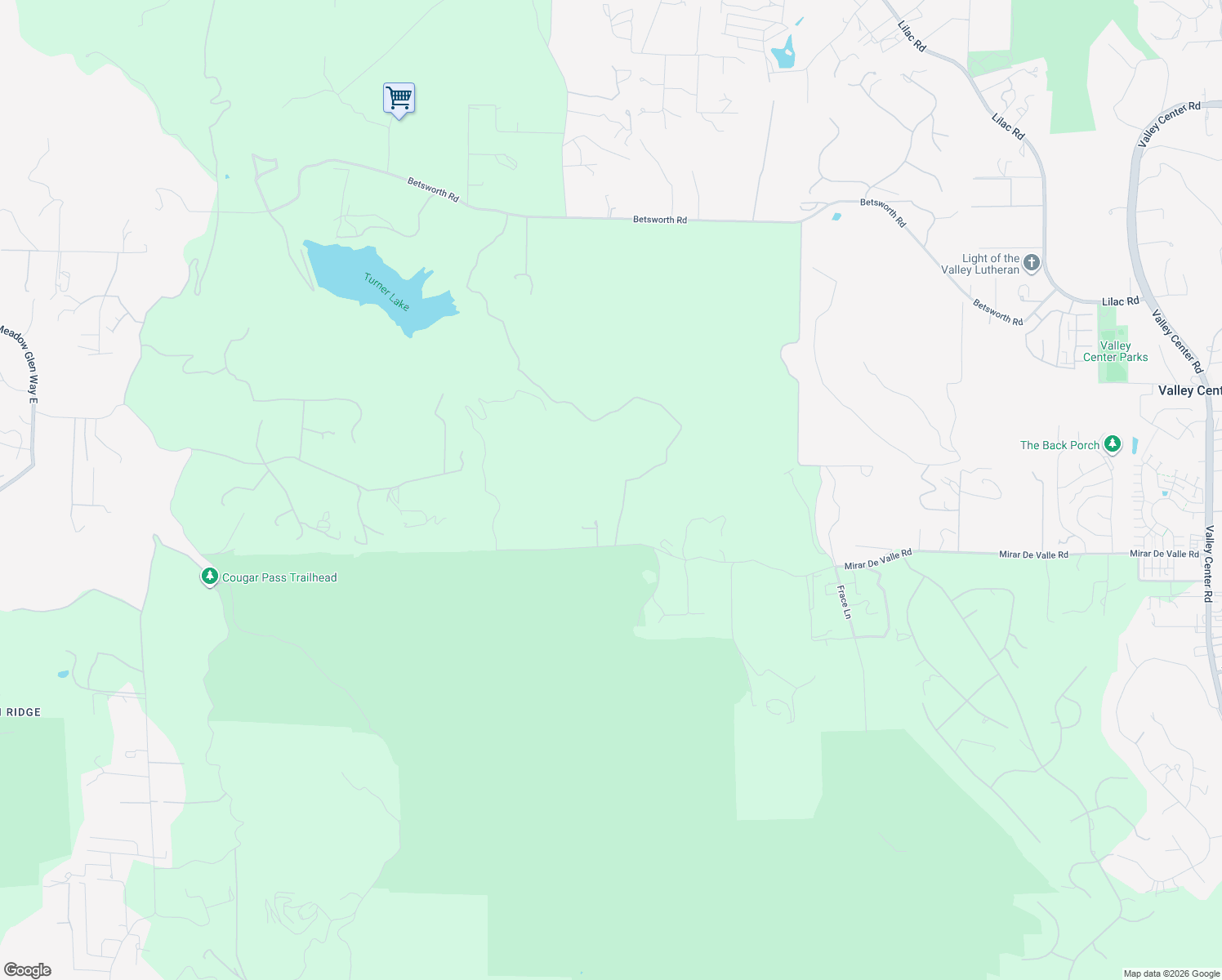 map of restaurants, bars, coffee shops, grocery stores, and more near 27674 Burnt Mountain Road in Valley Center
