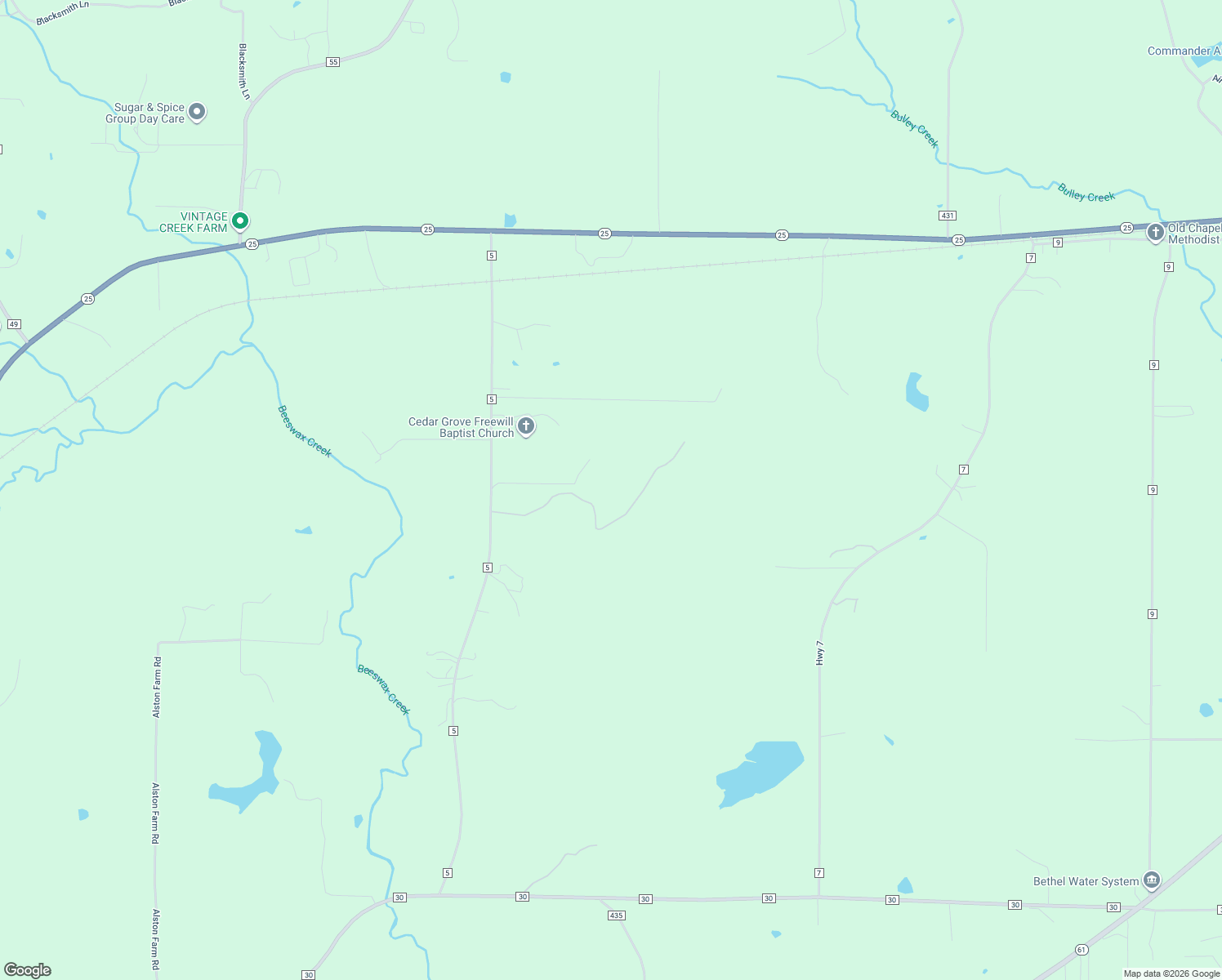 map of restaurants, bars, coffee shops, grocery stores, and more near 1208 County Road 5 in Wilsonville