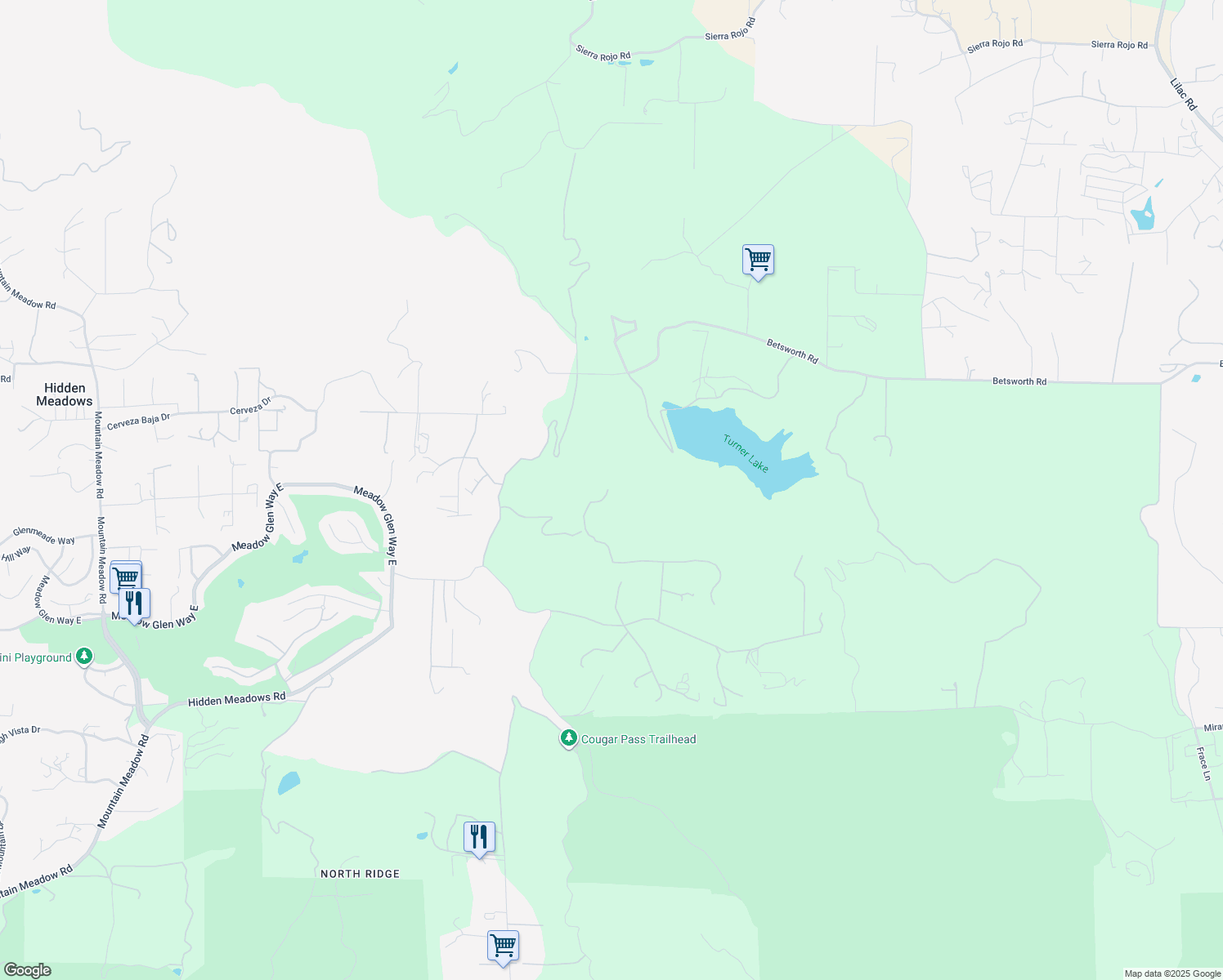 map of restaurants, bars, coffee shops, grocery stores, and more near 27944 Turner Heights Lane in Escondido