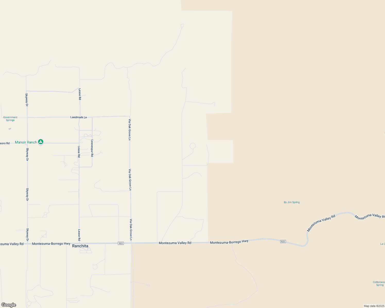 map of restaurants, bars, coffee shops, grocery stores, and more near 1882 Montezuma Valley Road in Ranchita