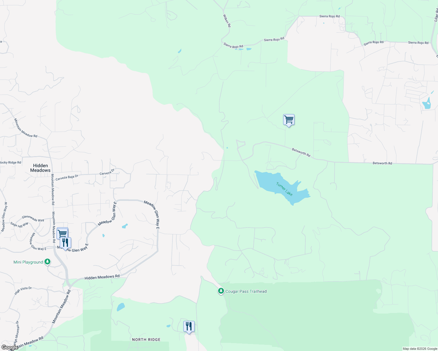 map of restaurants, bars, coffee shops, grocery stores, and more near 27995 Cougar Pass Road in Escondido