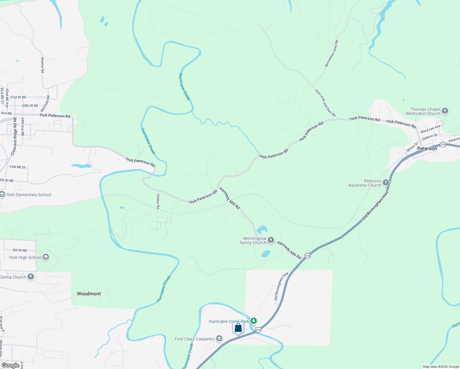 map of restaurants, bars, coffee shops, grocery stores, and more near 723-845 Kennedy Mill Road in Tuscaloosa