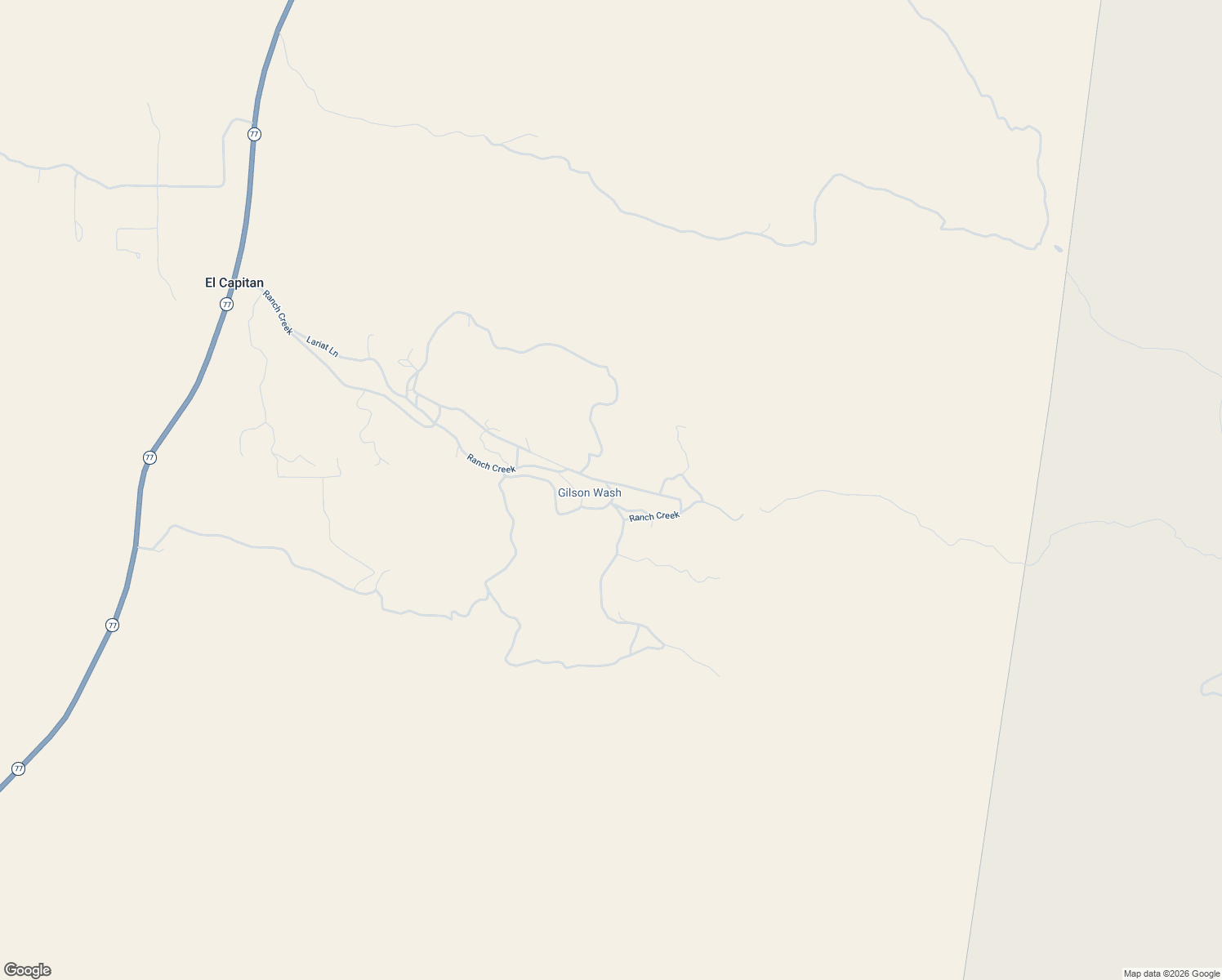 map of restaurants, bars, coffee shops, grocery stores, and more near Mescal Mountain Lane in El Capitan