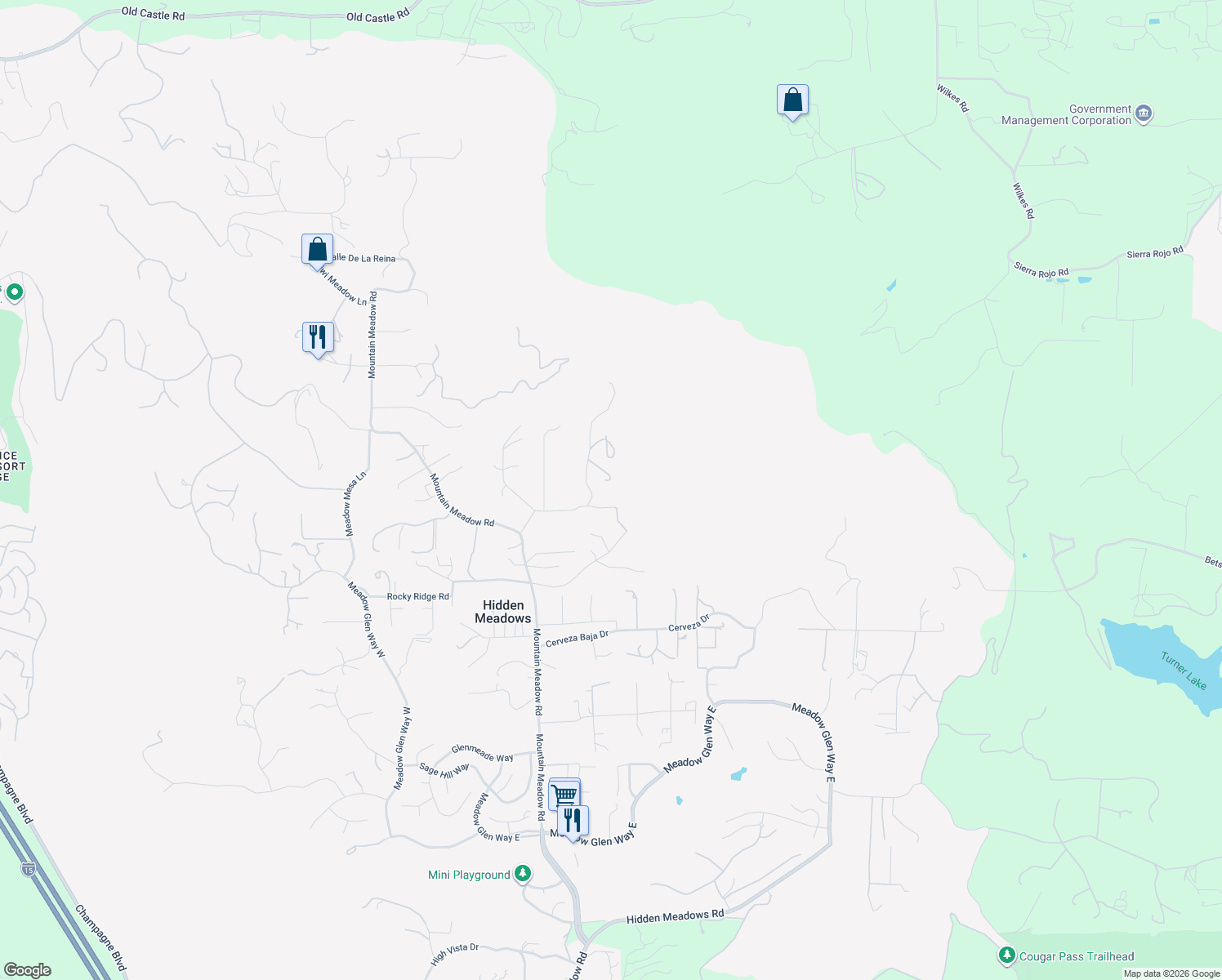 map of restaurants, bars, coffee shops, grocery stores, and more near 28623 Willow Park Road in Escondido