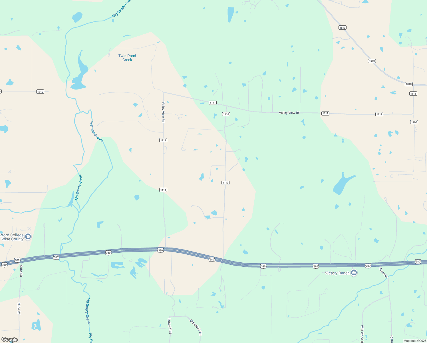 map of restaurants, bars, coffee shops, grocery stores, and more near 338 County Road 1110 in Decatur