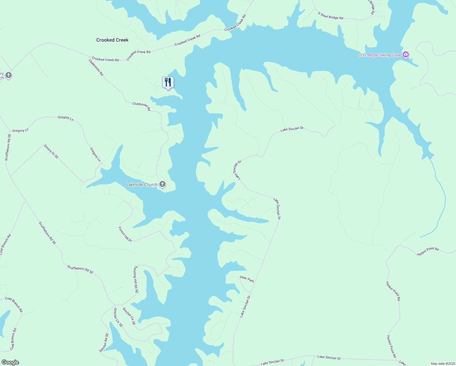 map of restaurants, bars, coffee shops, grocery stores, and more near 64 Scalybark Drive in Sparta