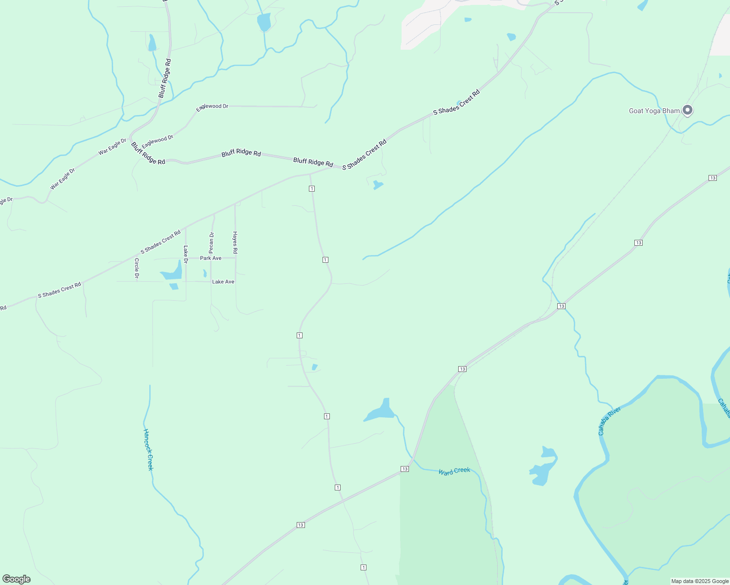 map of restaurants, bars, coffee shops, grocery stores, and more near 200 South Cove Court in Bessemer