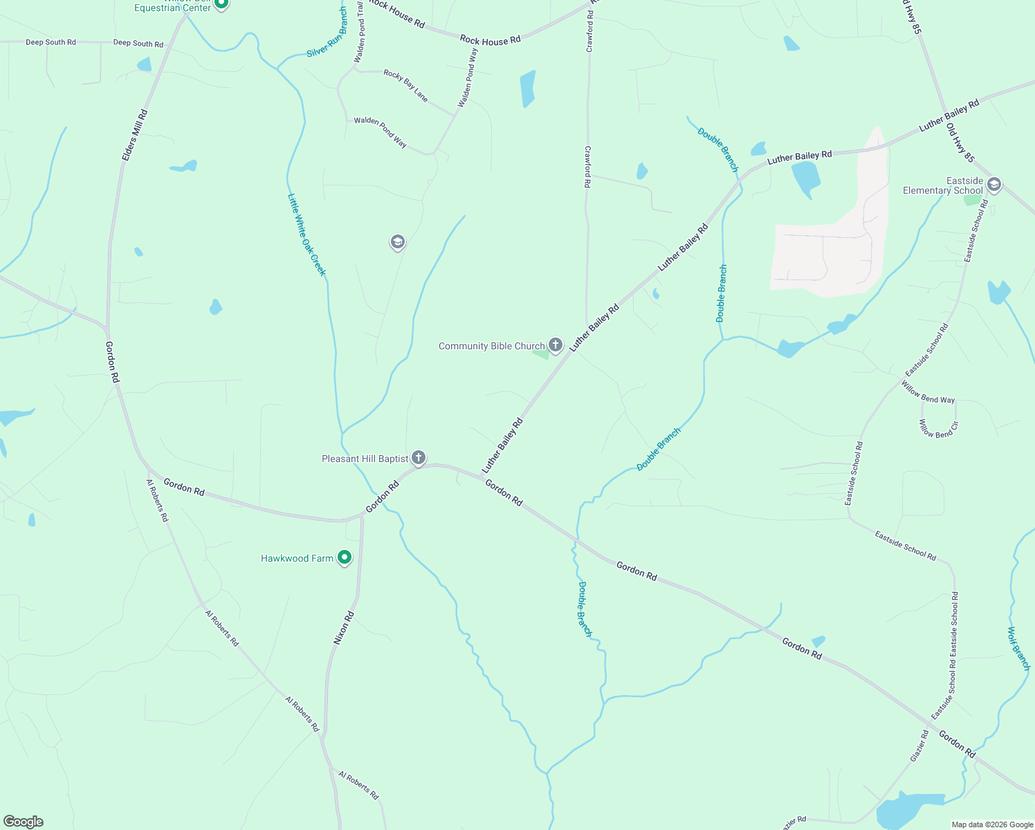 map of restaurants, bars, coffee shops, grocery stores, and more near 16 Bailey Hills Drive in Senoia