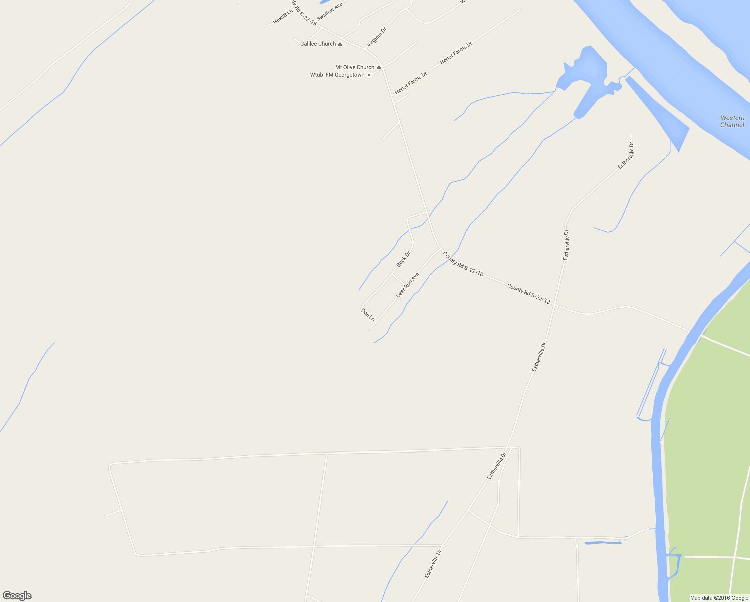 map of restaurants, bars, coffee shops, grocery stores, and more near 581 Buck Drive in Georgetown