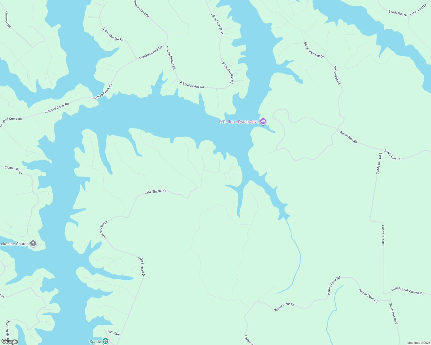 map of restaurants, bars, coffee shops, grocery stores, and more near 157 Frontier Drive in Sparta
