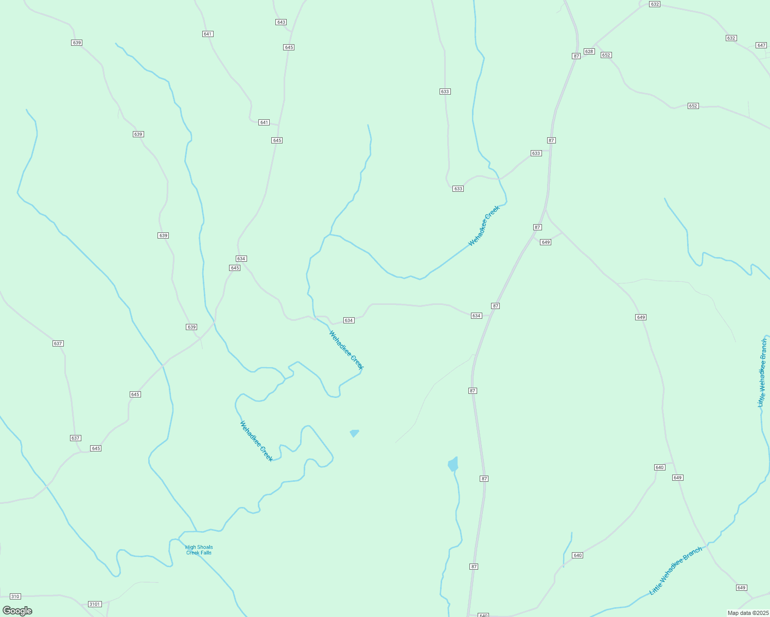 map of restaurants, bars, coffee shops, grocery stores, and more near 515 County Road 634 in Roanoke