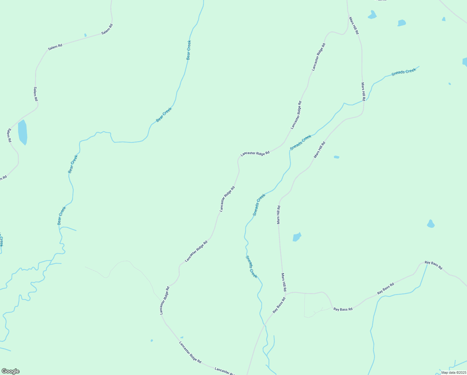 map of restaurants, bars, coffee shops, grocery stores, and more near Lancaster Ridge Road in Pickens County