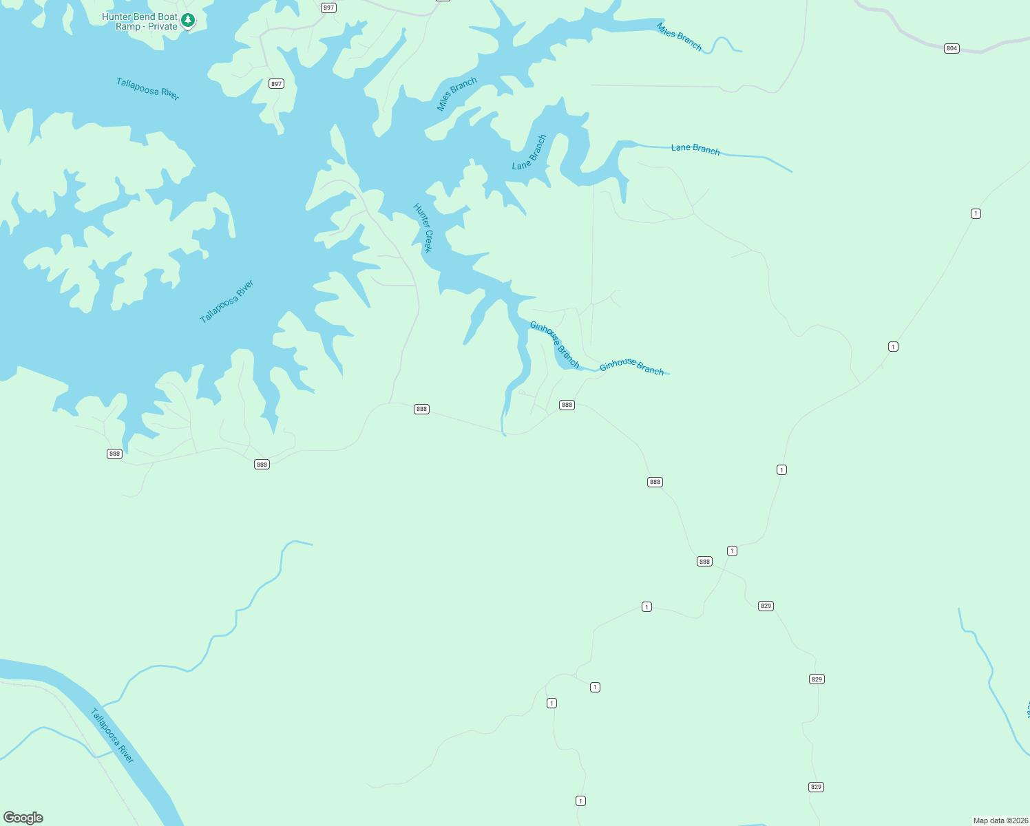 map of restaurants, bars, coffee shops, grocery stores, and more near 46 Dogwood Ridge South in Wedowee