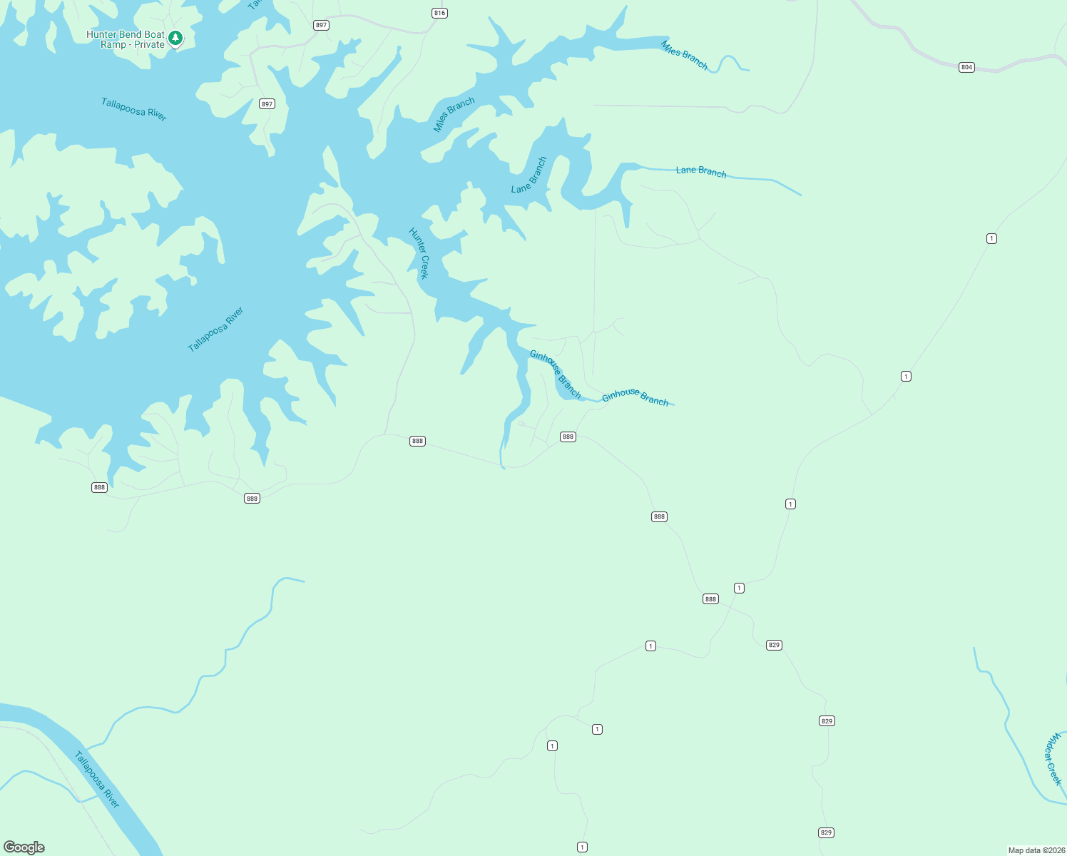 map of restaurants, bars, coffee shops, grocery stores, and more near 46 Dogwood Ridge South in Wedowee