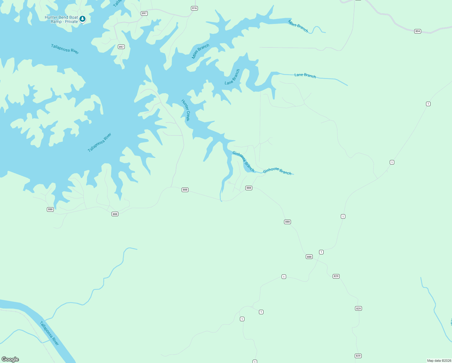 map of restaurants, bars, coffee shops, grocery stores, and more near 46 Dogwood Ridge South in Wedowee