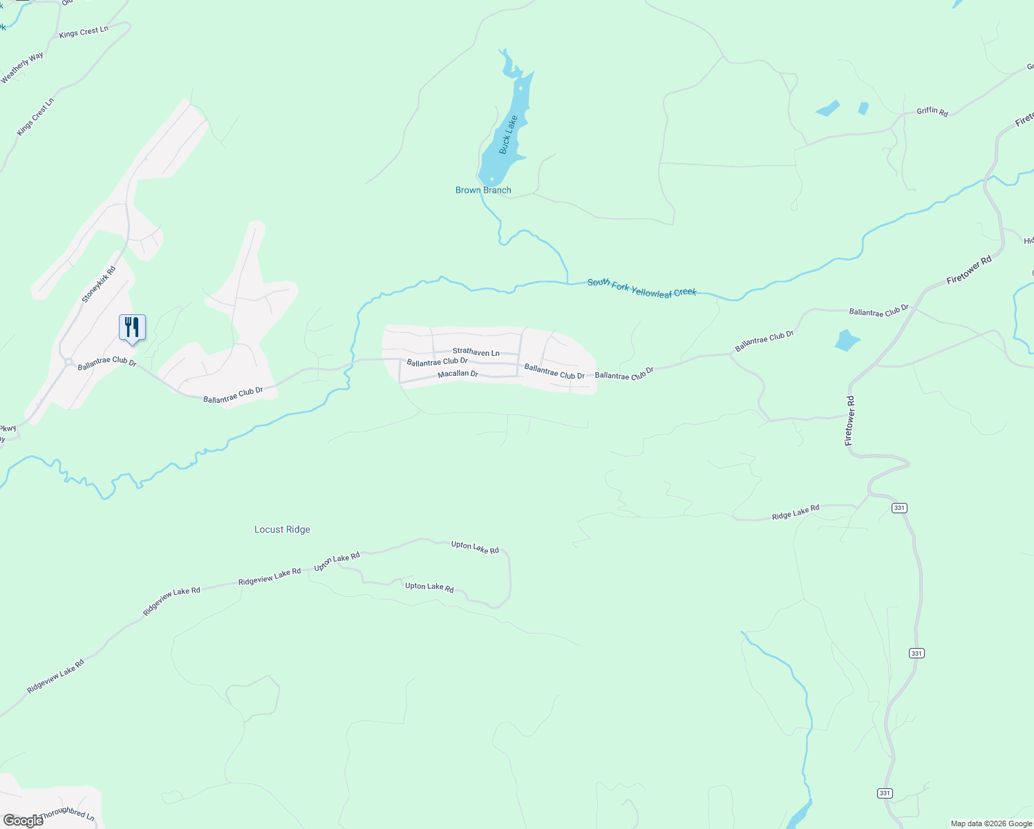 map of restaurants, bars, coffee shops, grocery stores, and more near 449 Ballantrae Road in Pelham