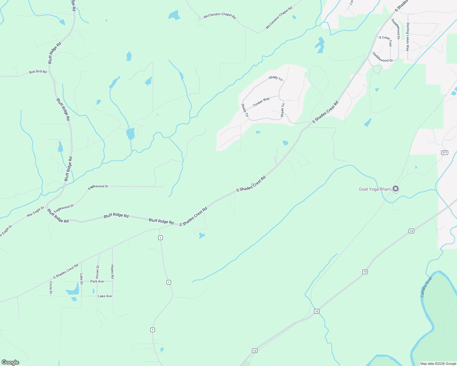 map of restaurants, bars, coffee shops, grocery stores, and more near 5324 S Shades Crest Rd in Bessemer