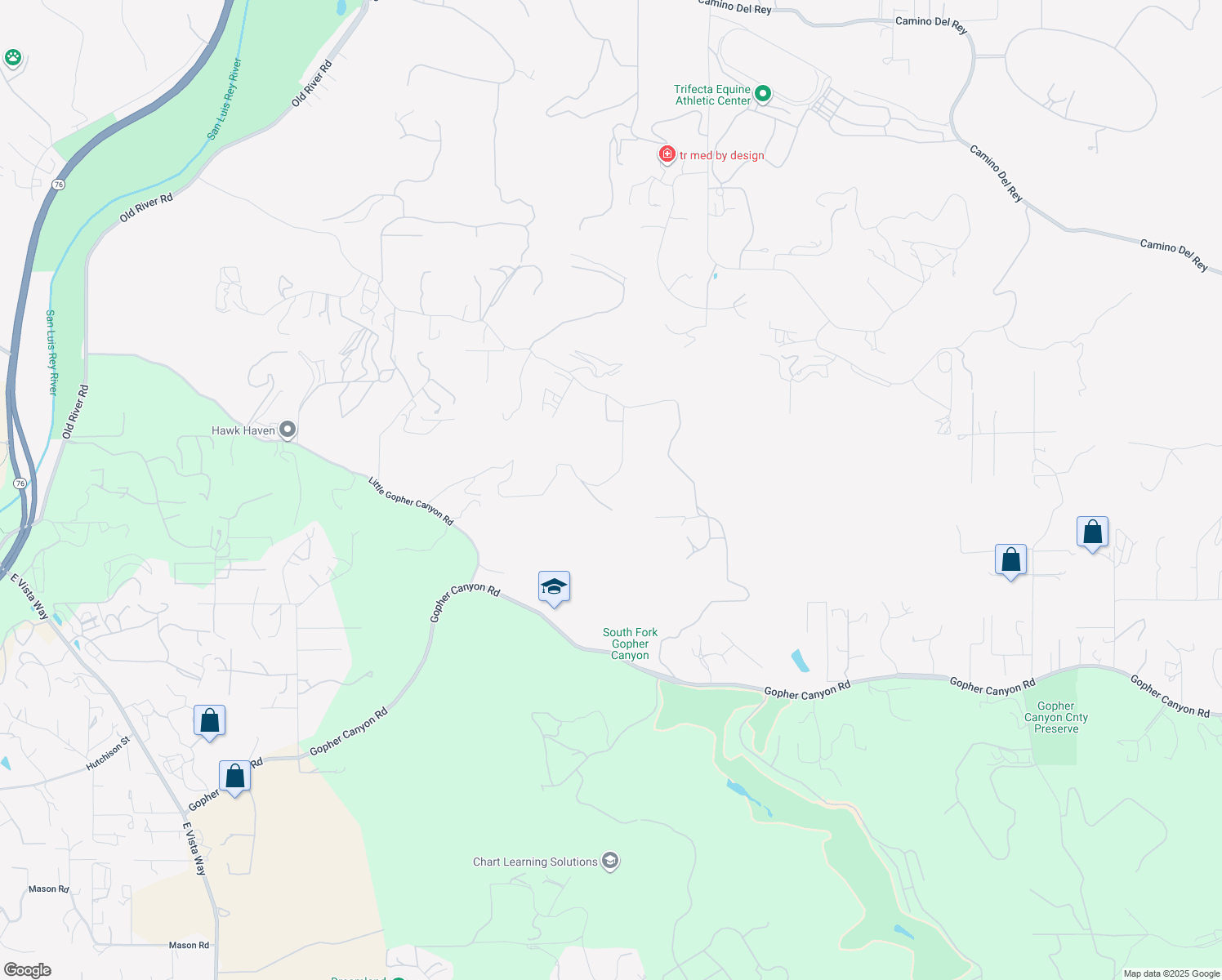 map of restaurants, bars, coffee shops, grocery stores, and more near 1973 Vista Del Mar in Bonsall