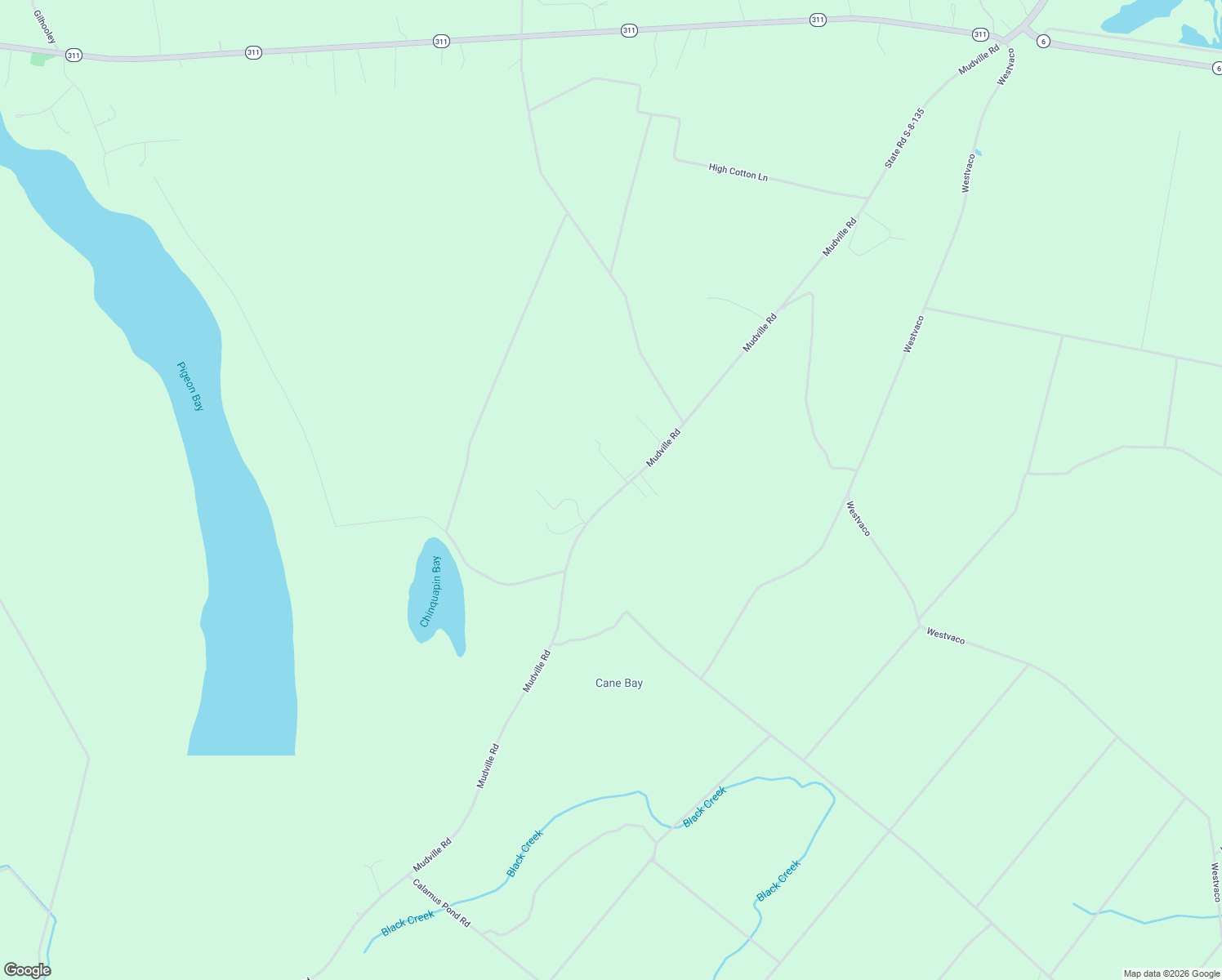 map of restaurants, bars, coffee shops, grocery stores, and more near 2632 Mudville Road in Cross