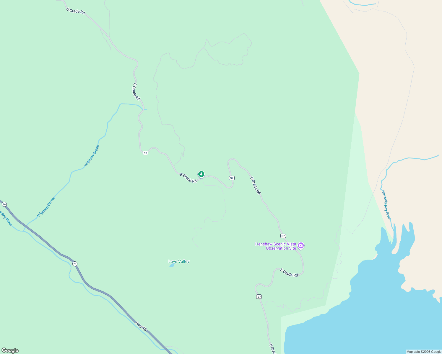 map of restaurants, bars, coffee shops, grocery stores, and more near 25770 East Grade Road in Santa Ysabel