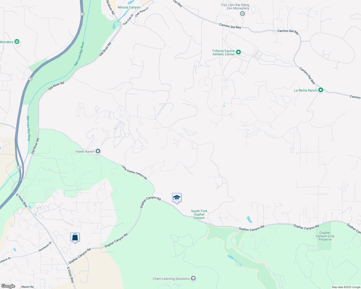 map of restaurants, bars, coffee shops, grocery stores, and more near 1921 Dentro De Lomas in Bonsall