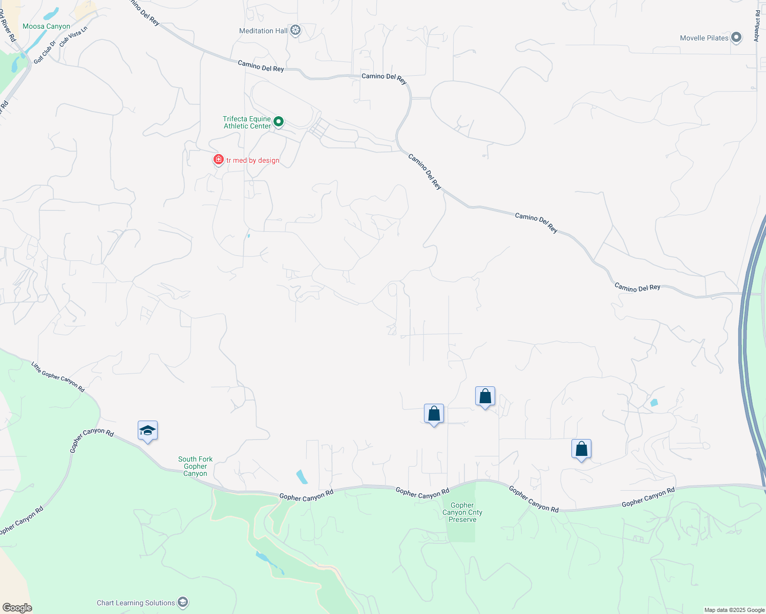 map of restaurants, bars, coffee shops, grocery stores, and more near 6731 Vía De La Reina in Bonsall