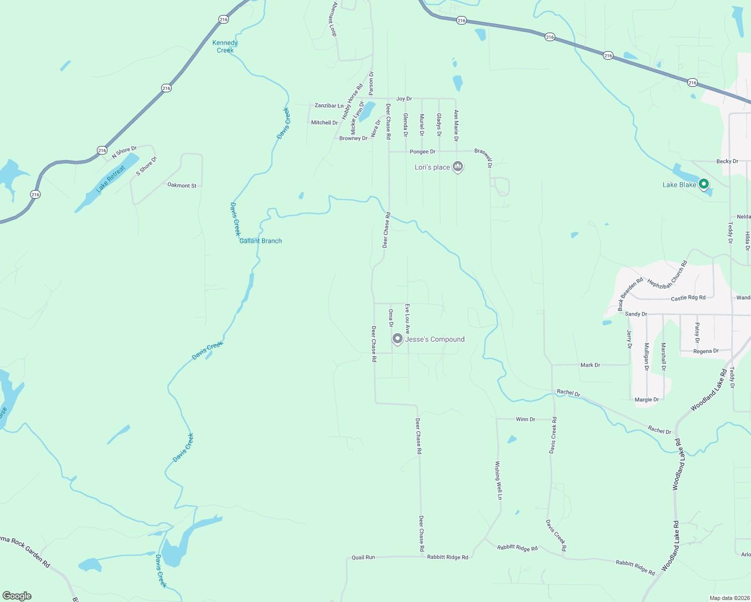 map of restaurants, bars, coffee shops, grocery stores, and more near 12508 Deer Chase Road in McCalla