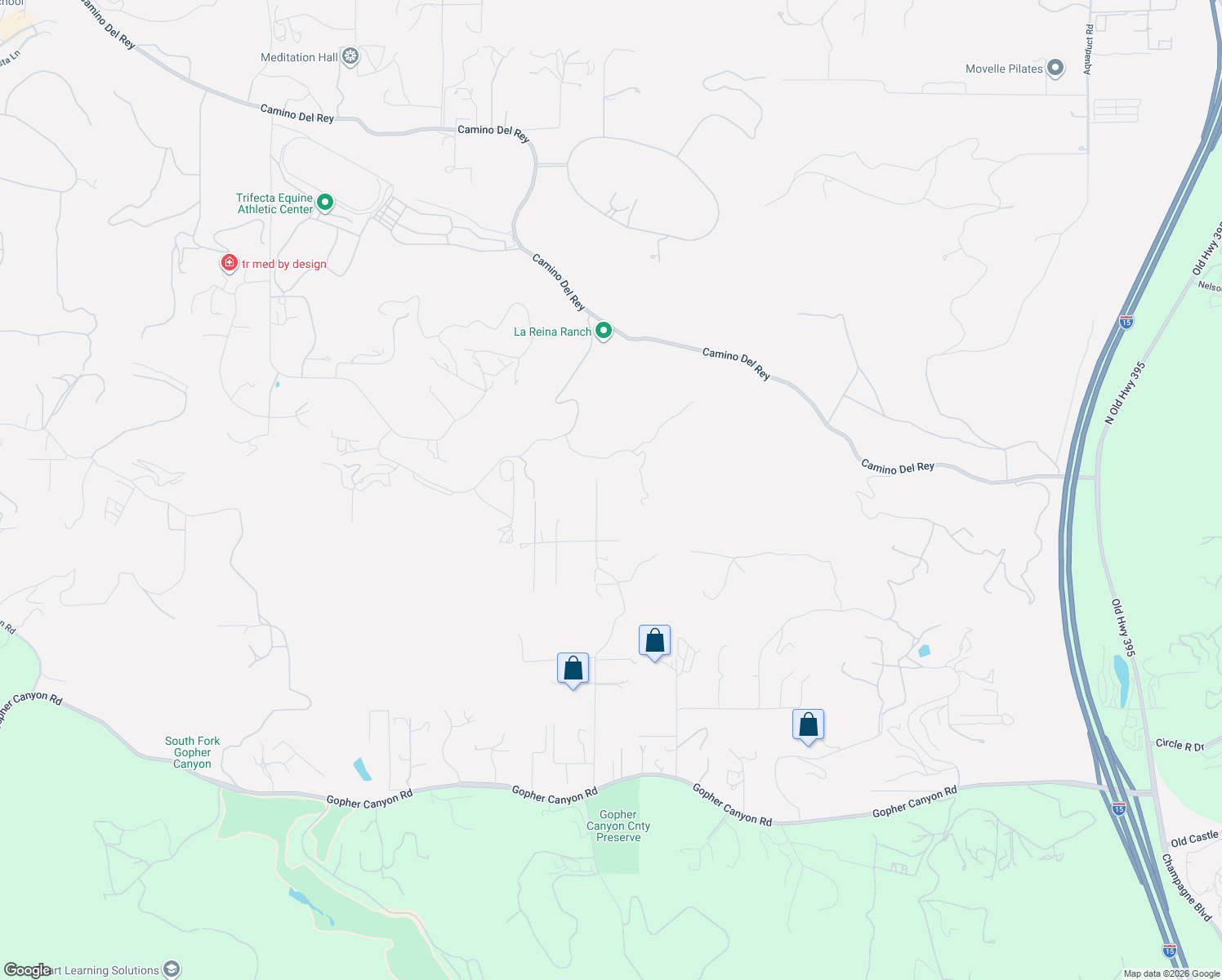 map of restaurants, bars, coffee shops, grocery stores, and more near 30365 Disney Lane in Vista