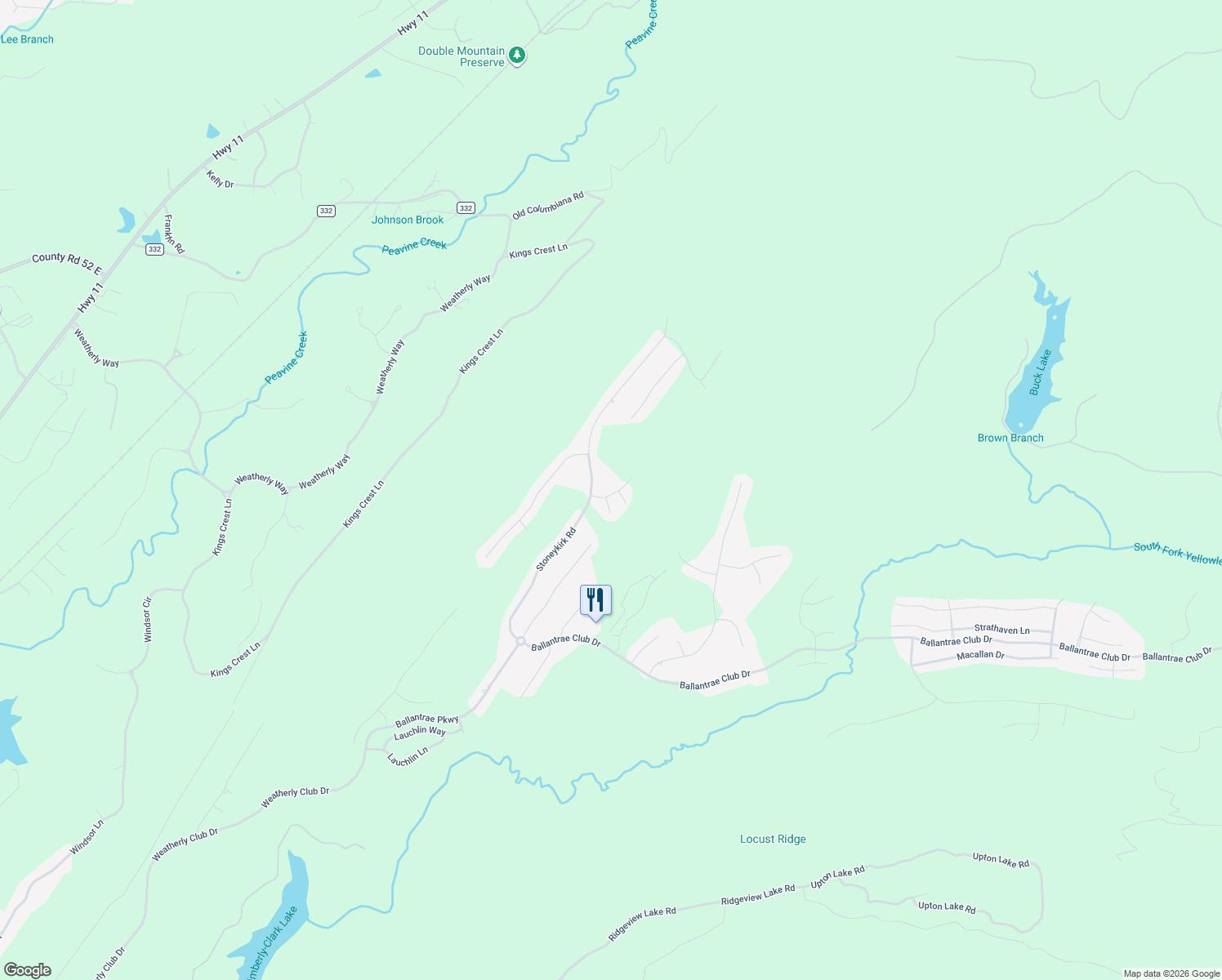 map of restaurants, bars, coffee shops, grocery stores, and more near 1117 Weybridge Road in Pelham